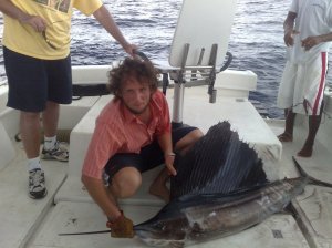 Laurent's catch - Sailfish 30 kilos